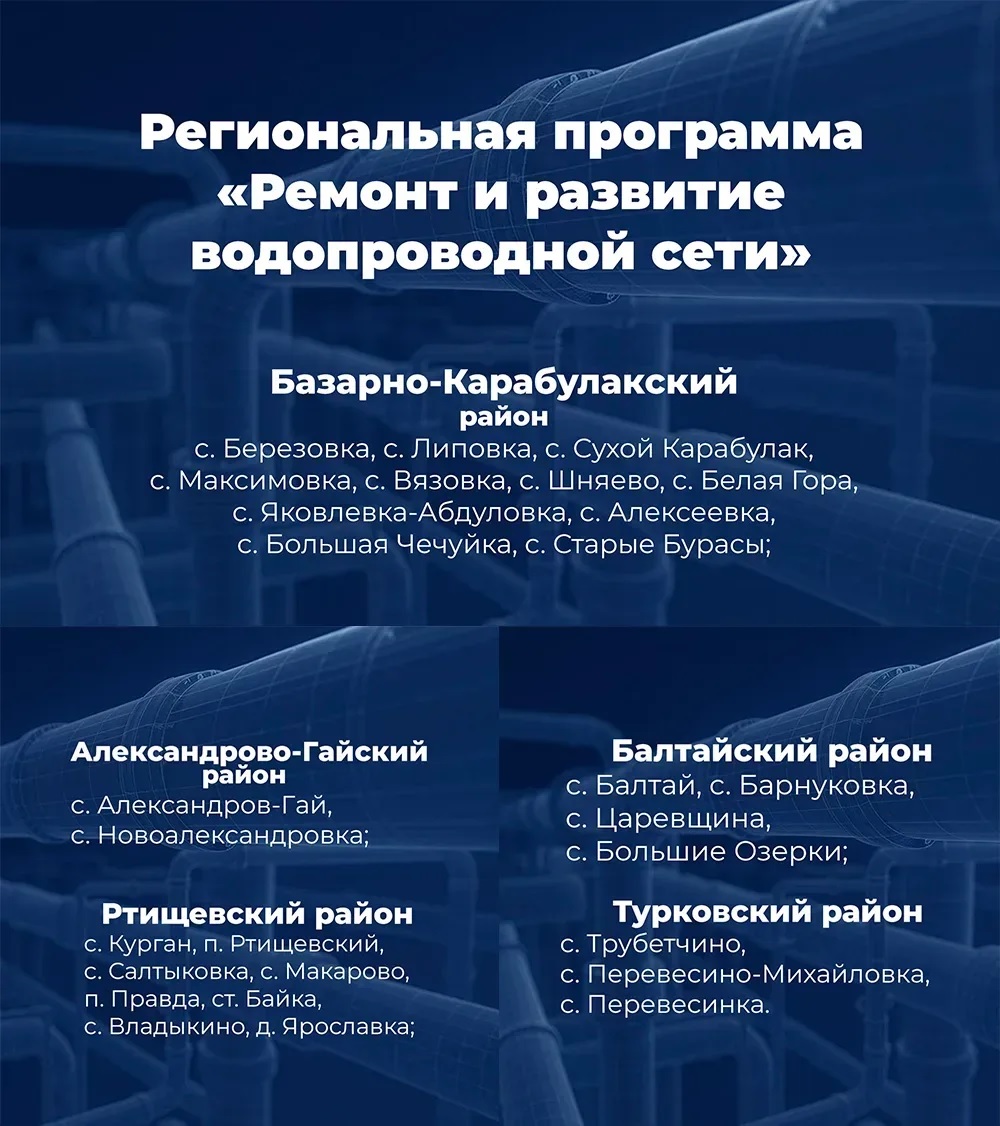 Запланирован ремонт водопроводных сетей.
