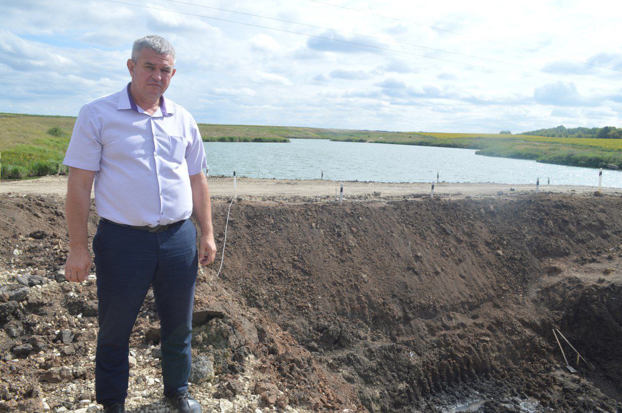 Ремонт плотины в селе Бороно-Михайловка.